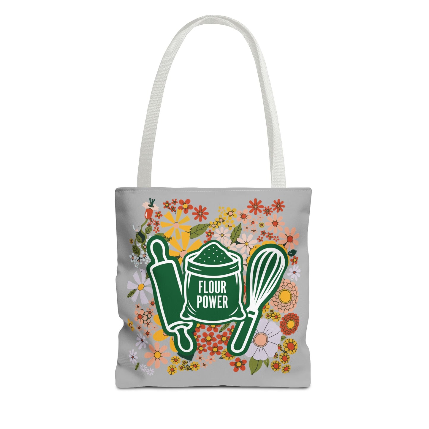 Flour Power Floral Tote Bag