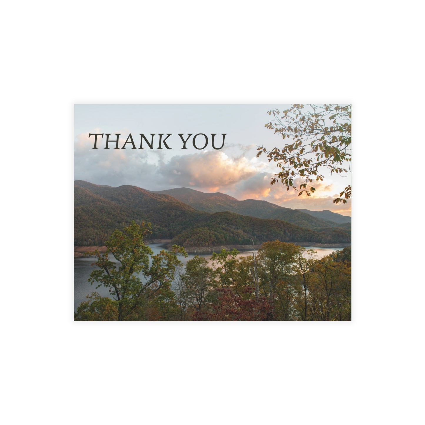 Thank You Mountain Postcard Set with Envelopes