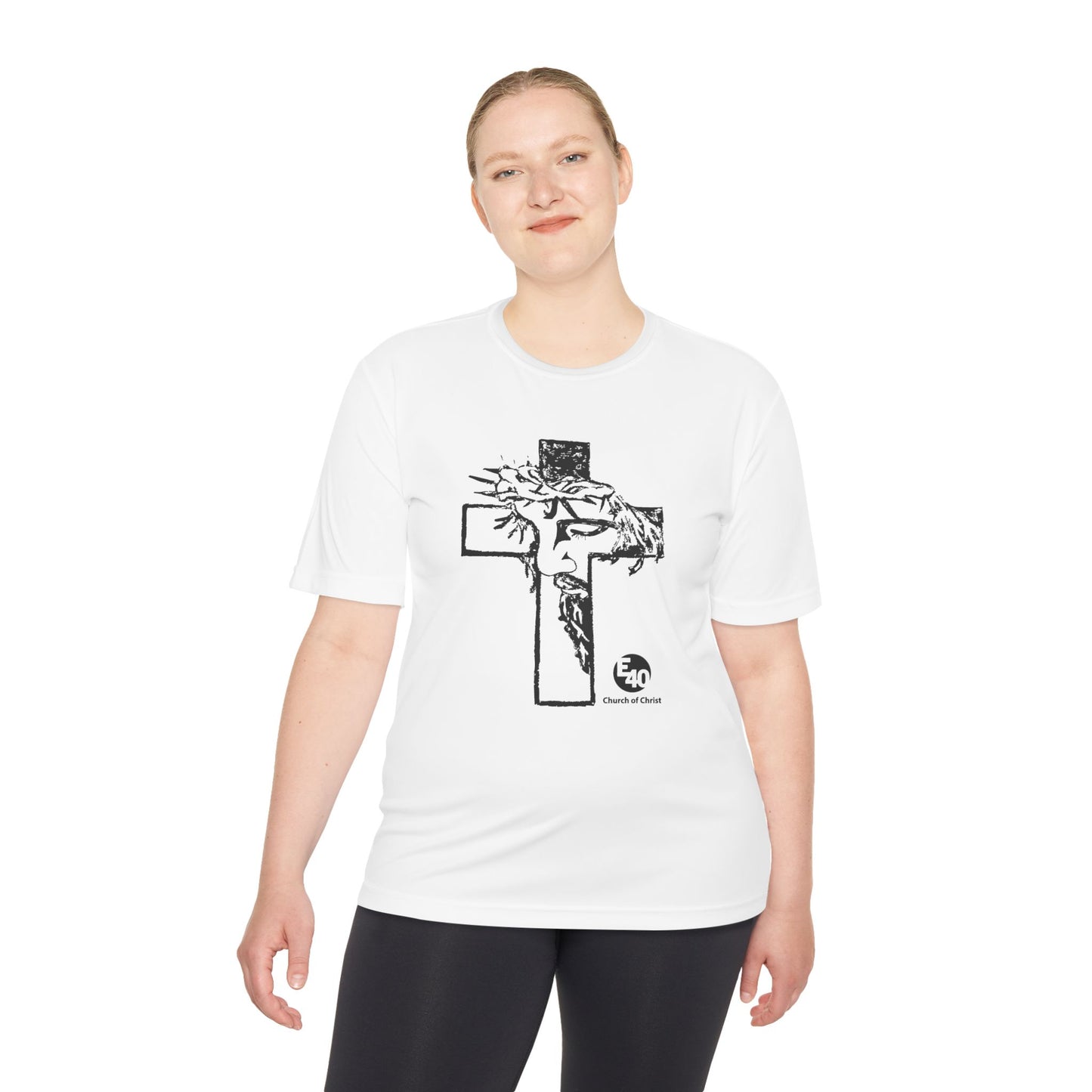 E40 Church of Christ - Sketched Cross Silhouette
