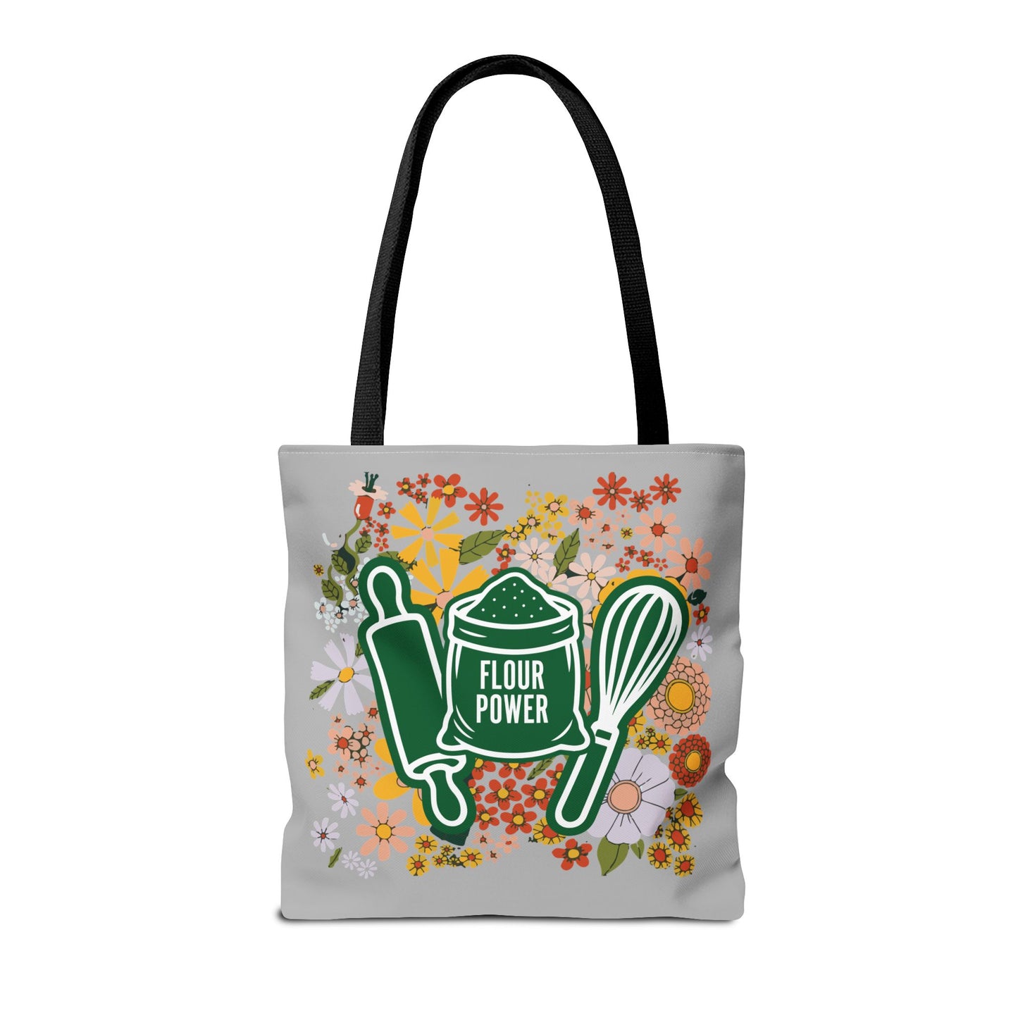 Flour Power Floral Tote Bag