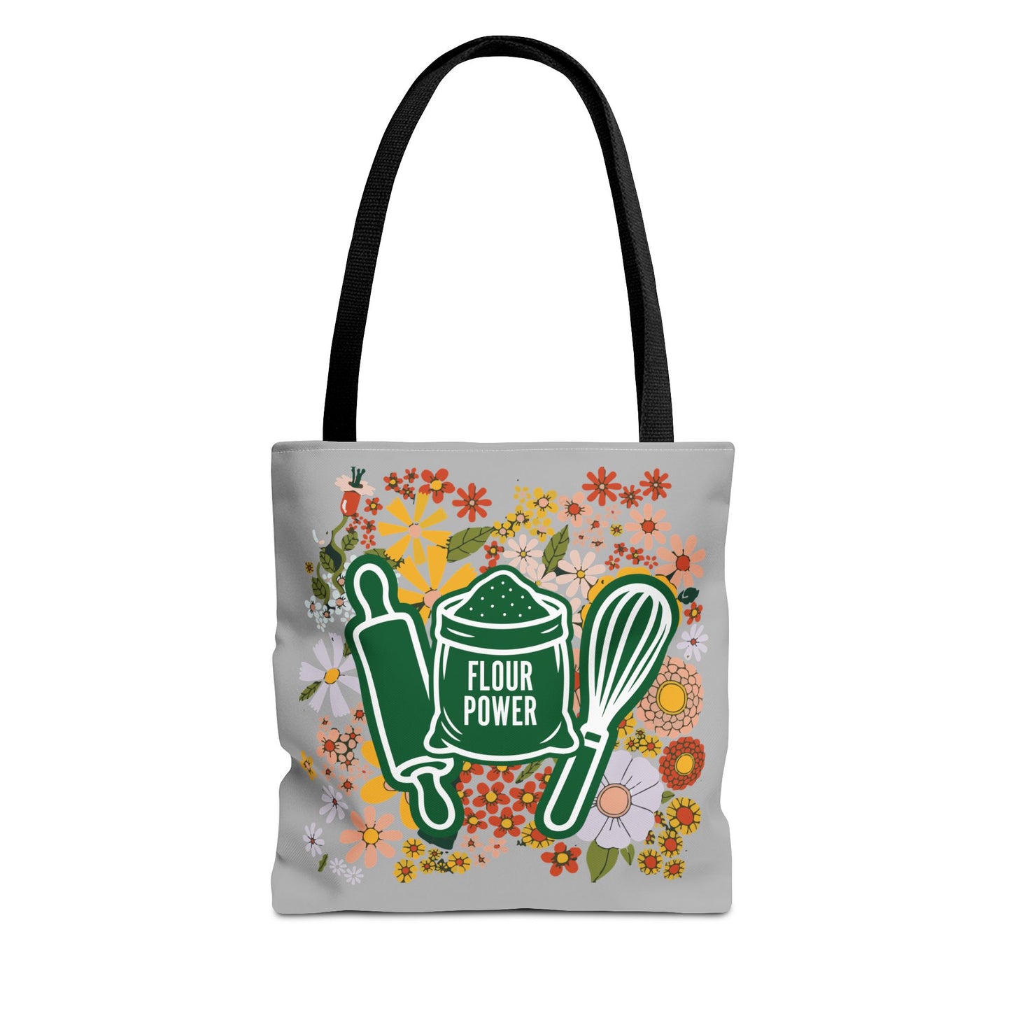 Flour Power Floral Tote Bag