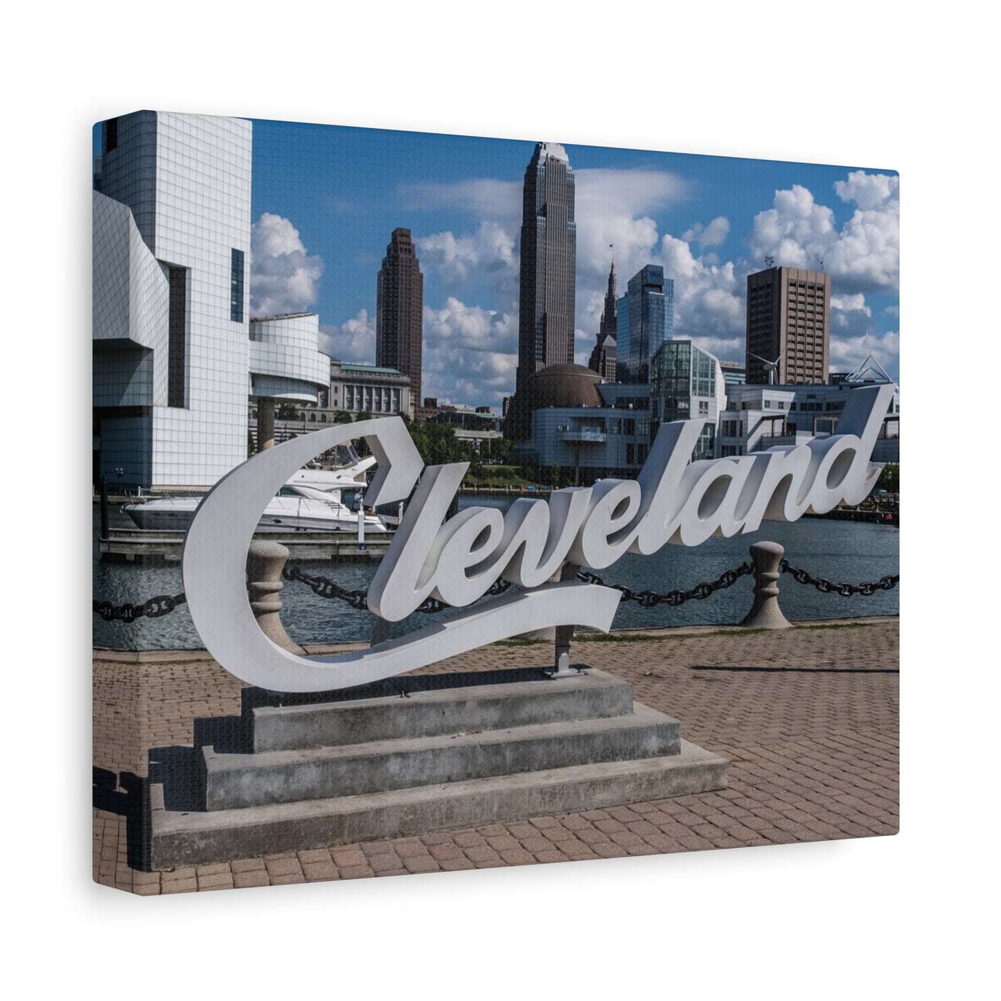 Cleveland Script  Canvas Art