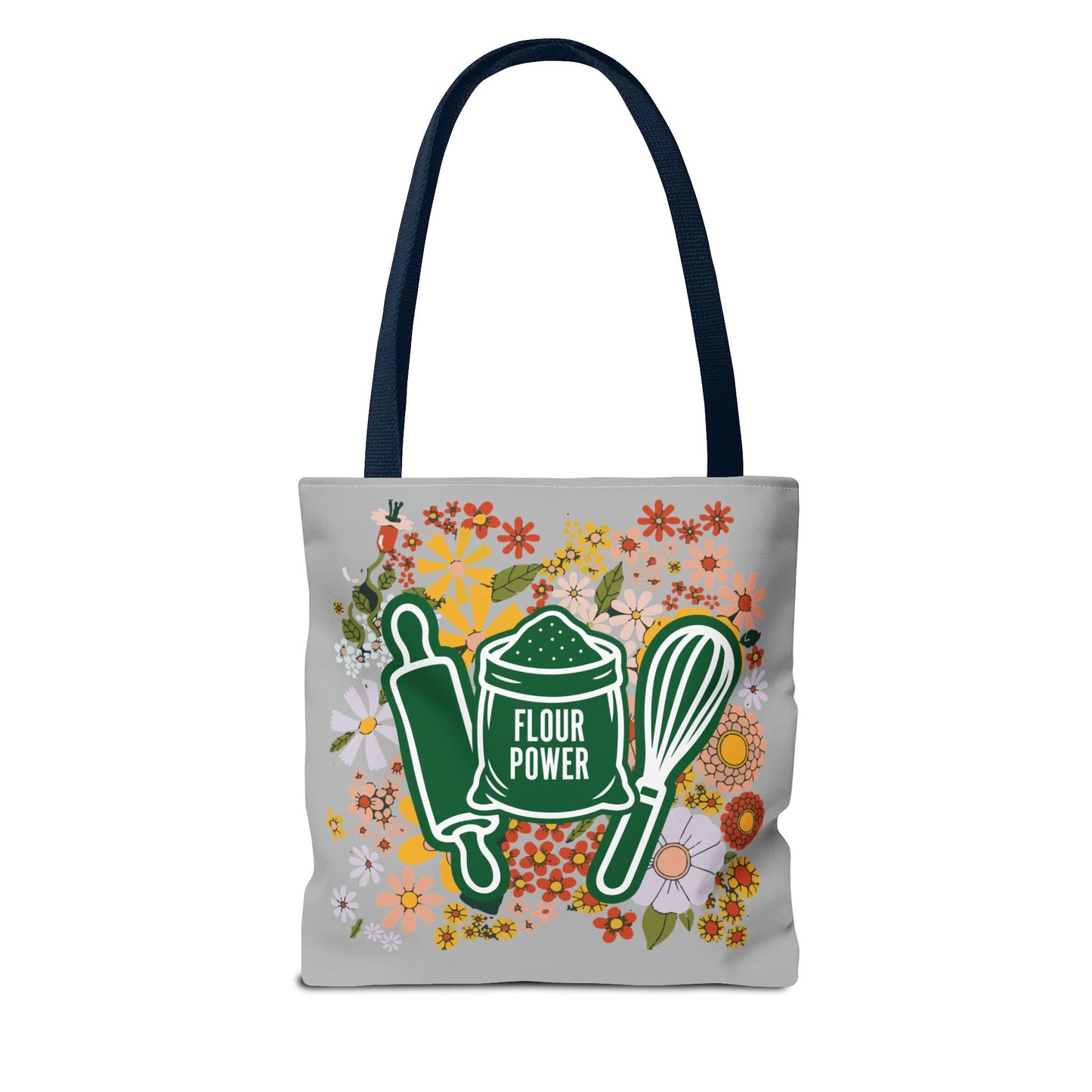 Flour Power Floral Tote Bag