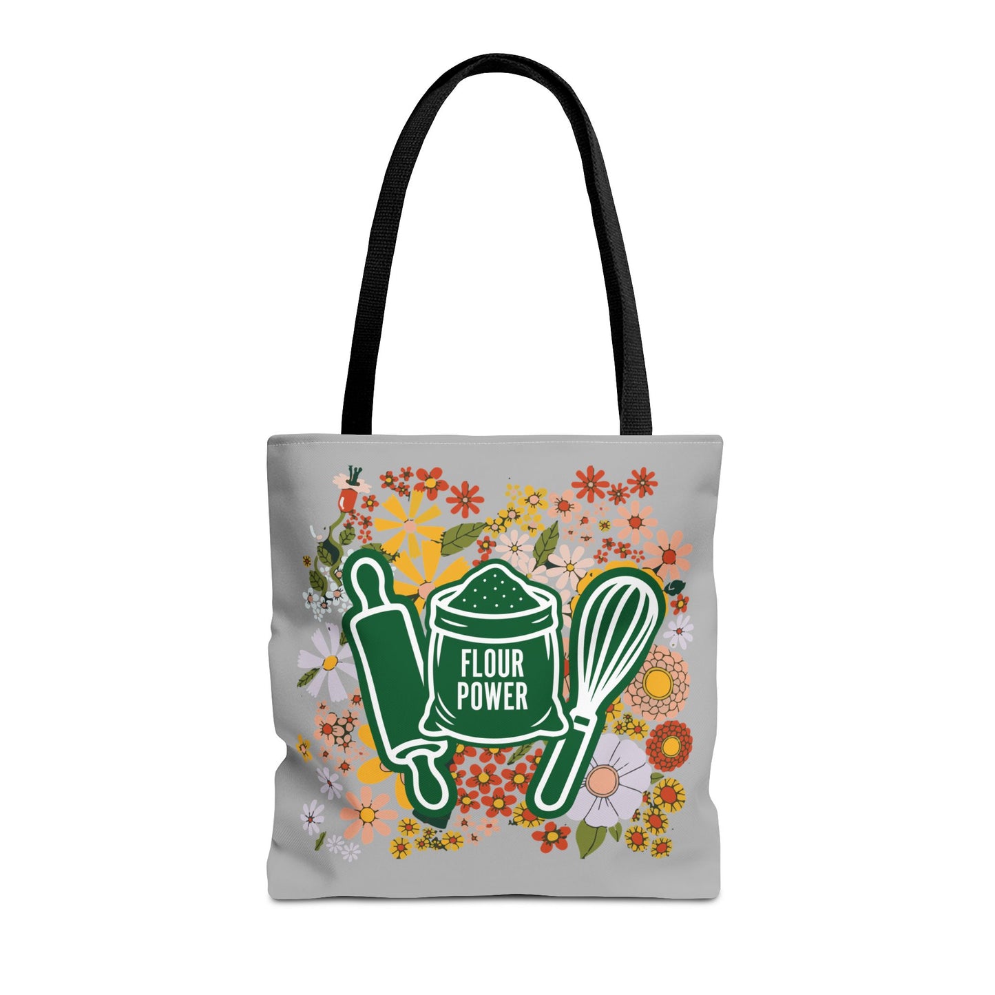 Flour Power Floral Tote Bag