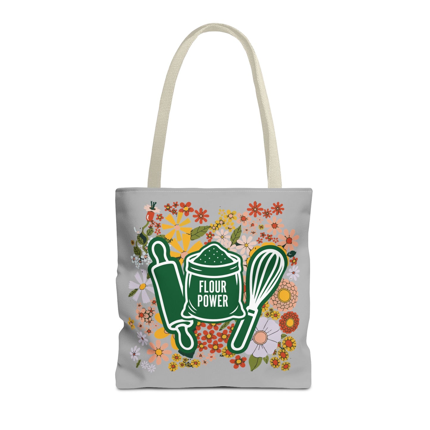Flour Power Floral Tote Bag