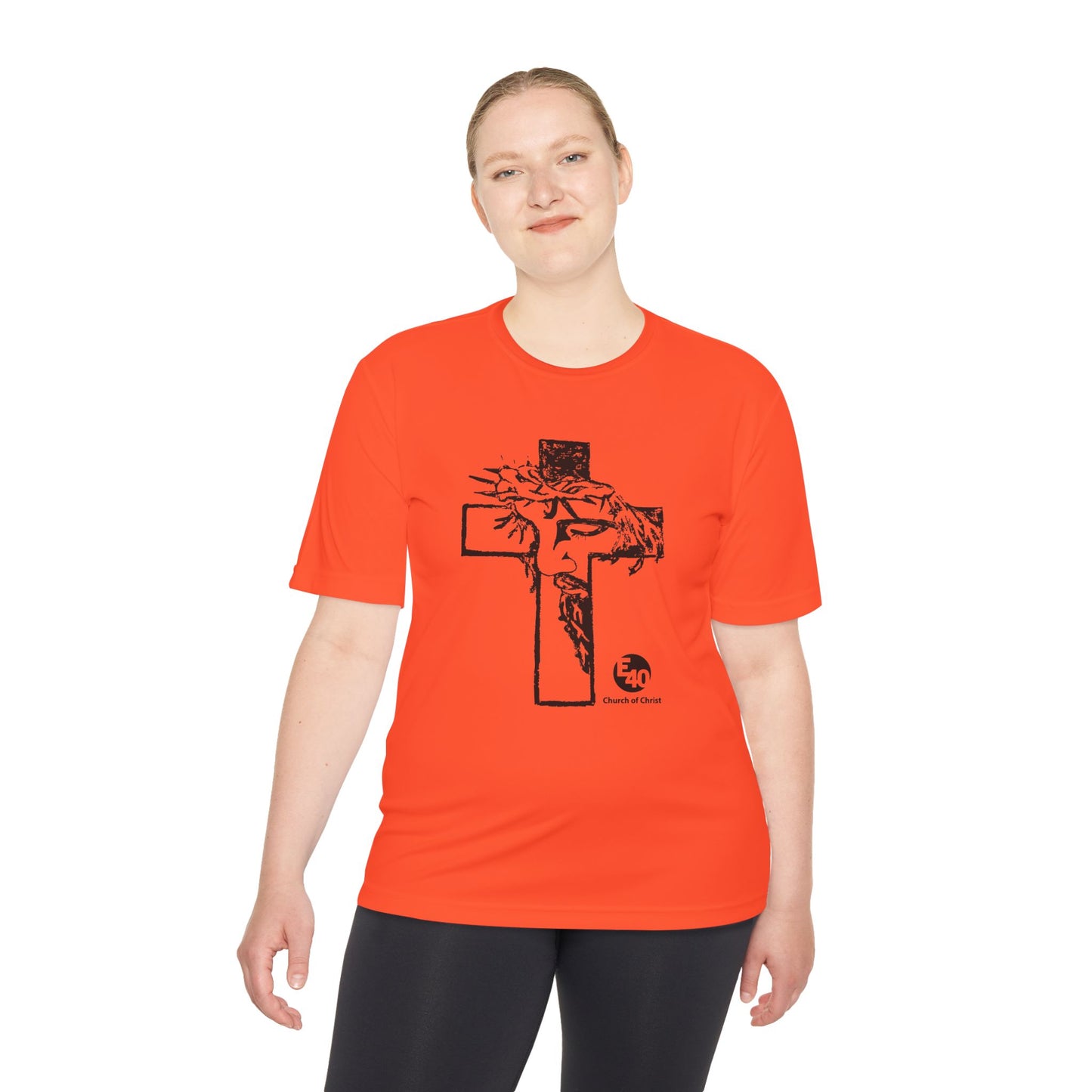 E40 Church of Christ - Sketched Cross Silhouette