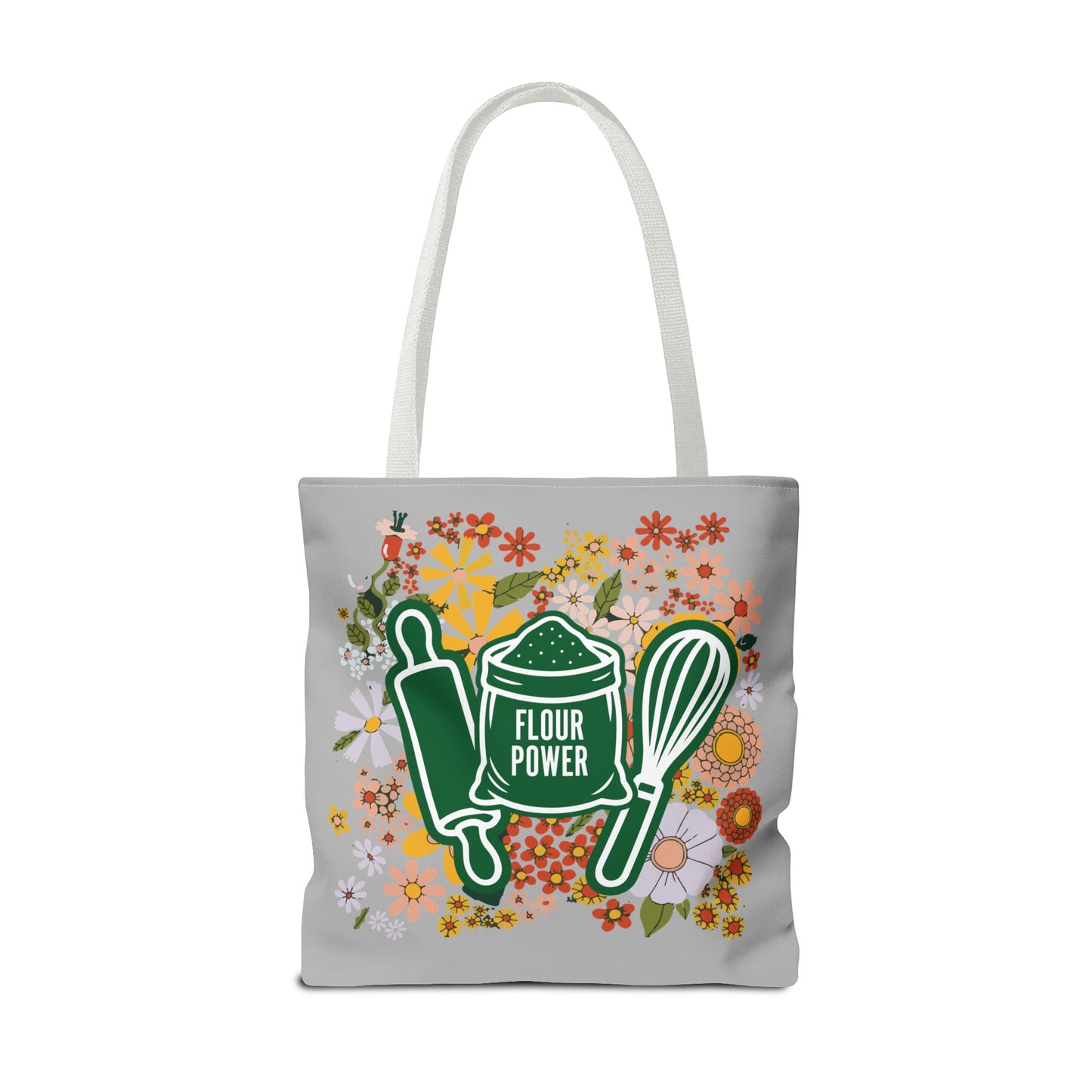 Flour Power Floral Tote Bag