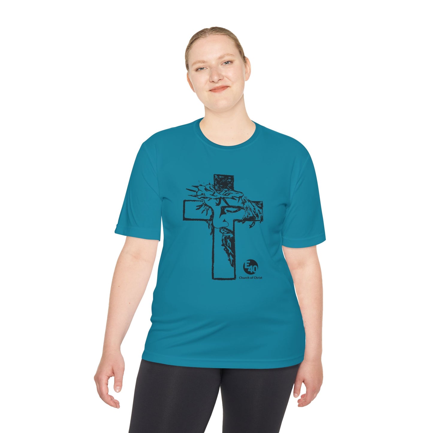 E40 Church of Christ - Sketched Cross Silhouette
