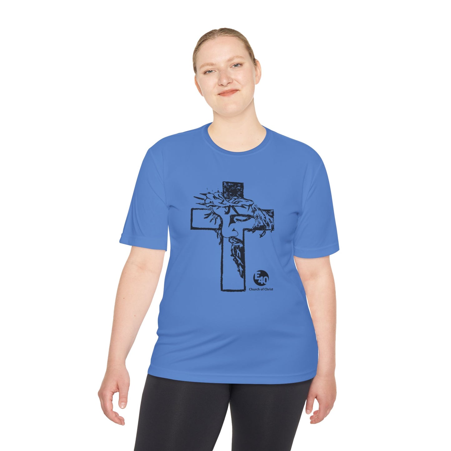 E40 Church of Christ - Sketched Cross Silhouette
