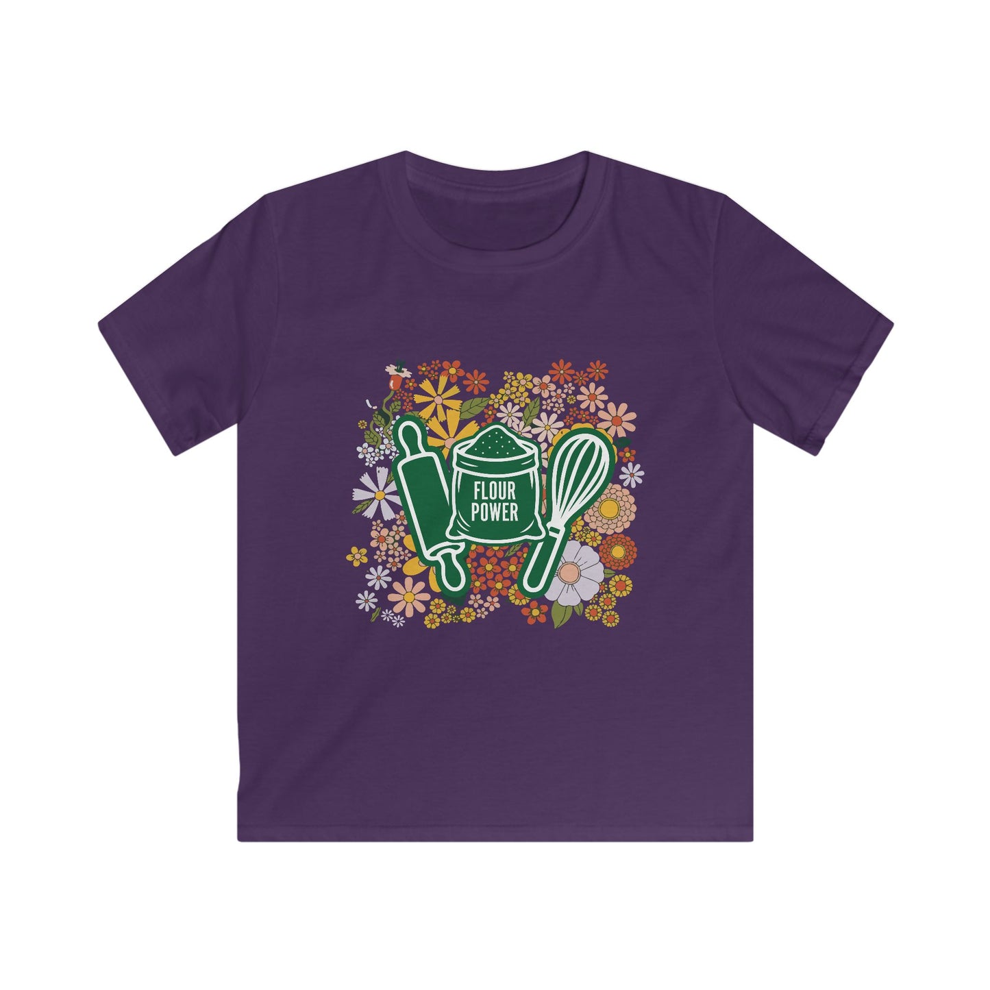 Flour Power Floral Youth Shirt