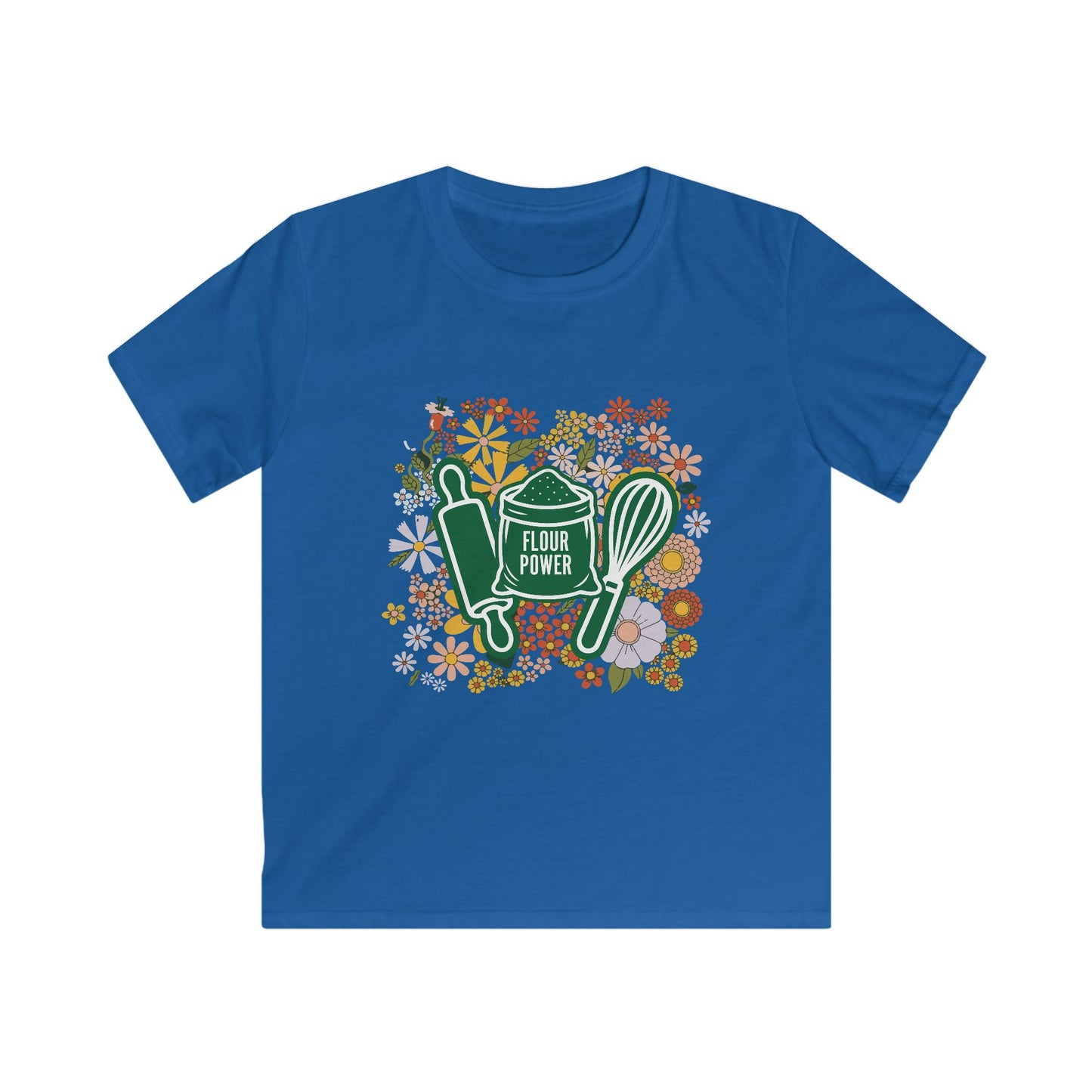 Flour Power Floral Youth Shirt