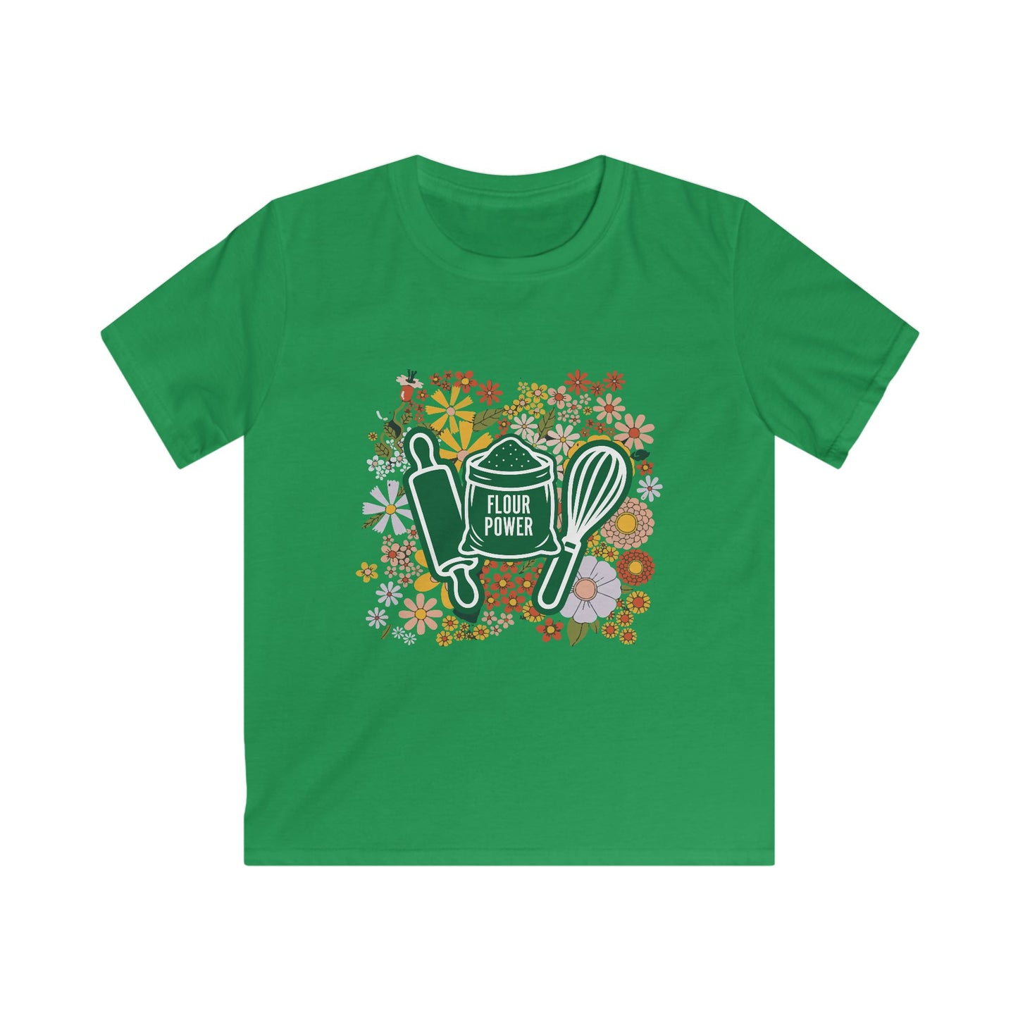 Flour Power Floral Youth Shirt