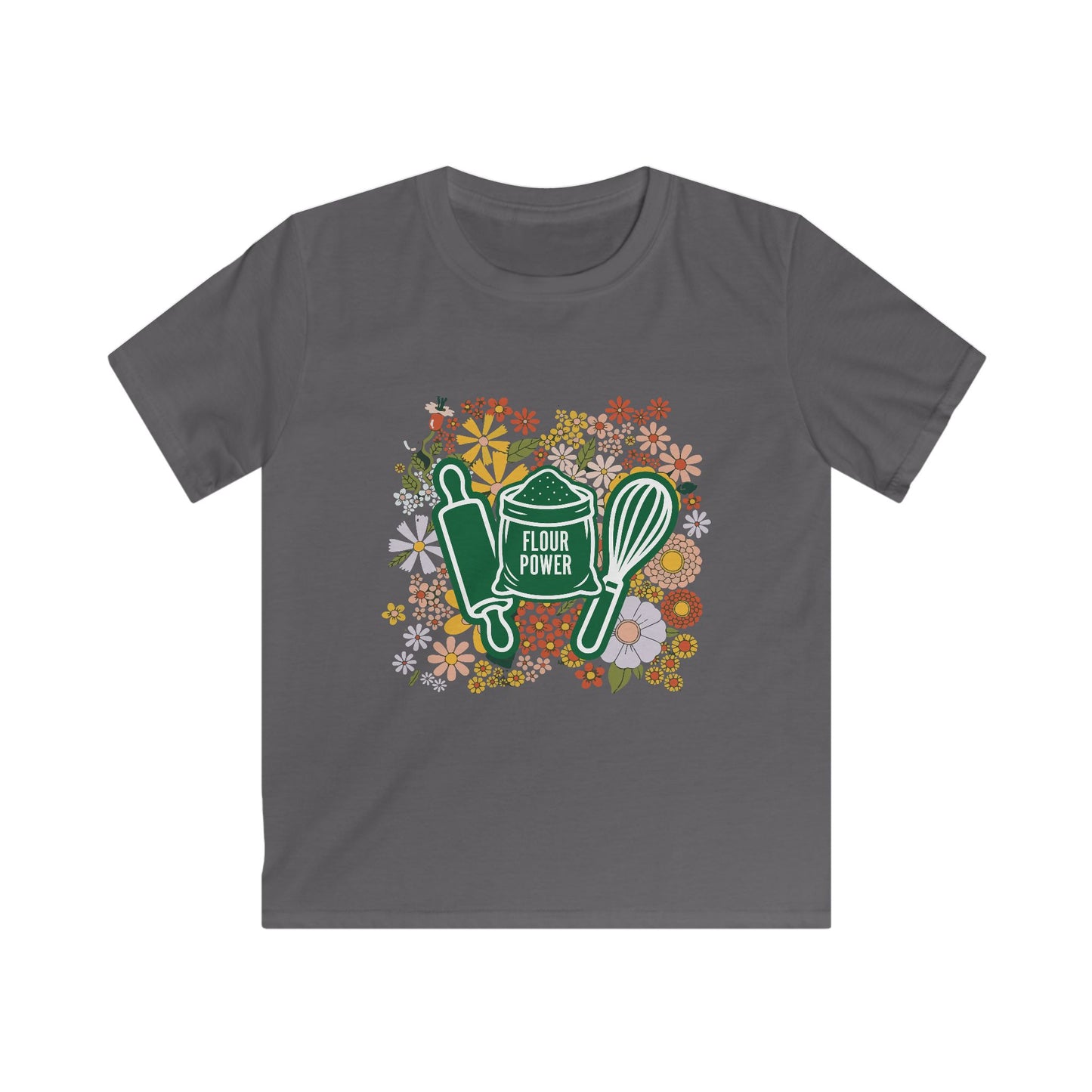 Flour Power Floral Youth Shirt