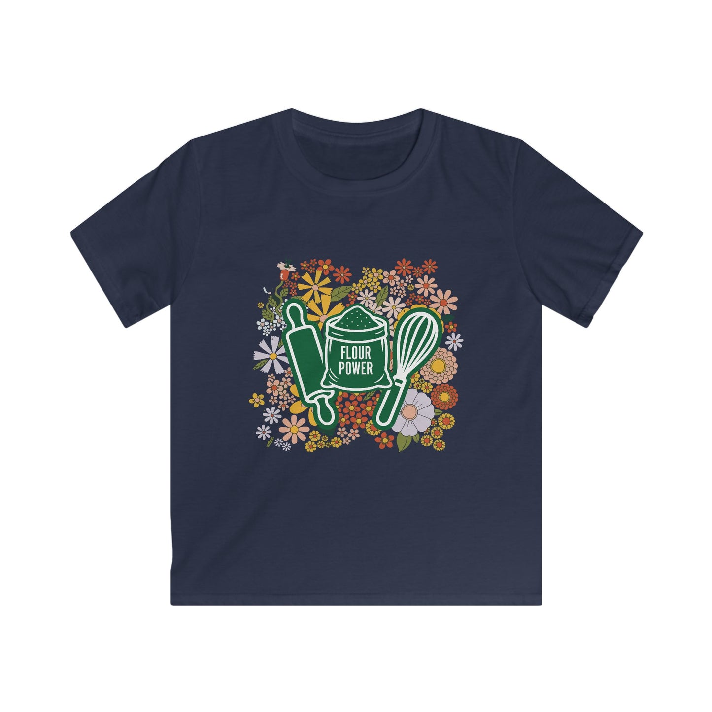 Flour Power Floral Youth Shirt