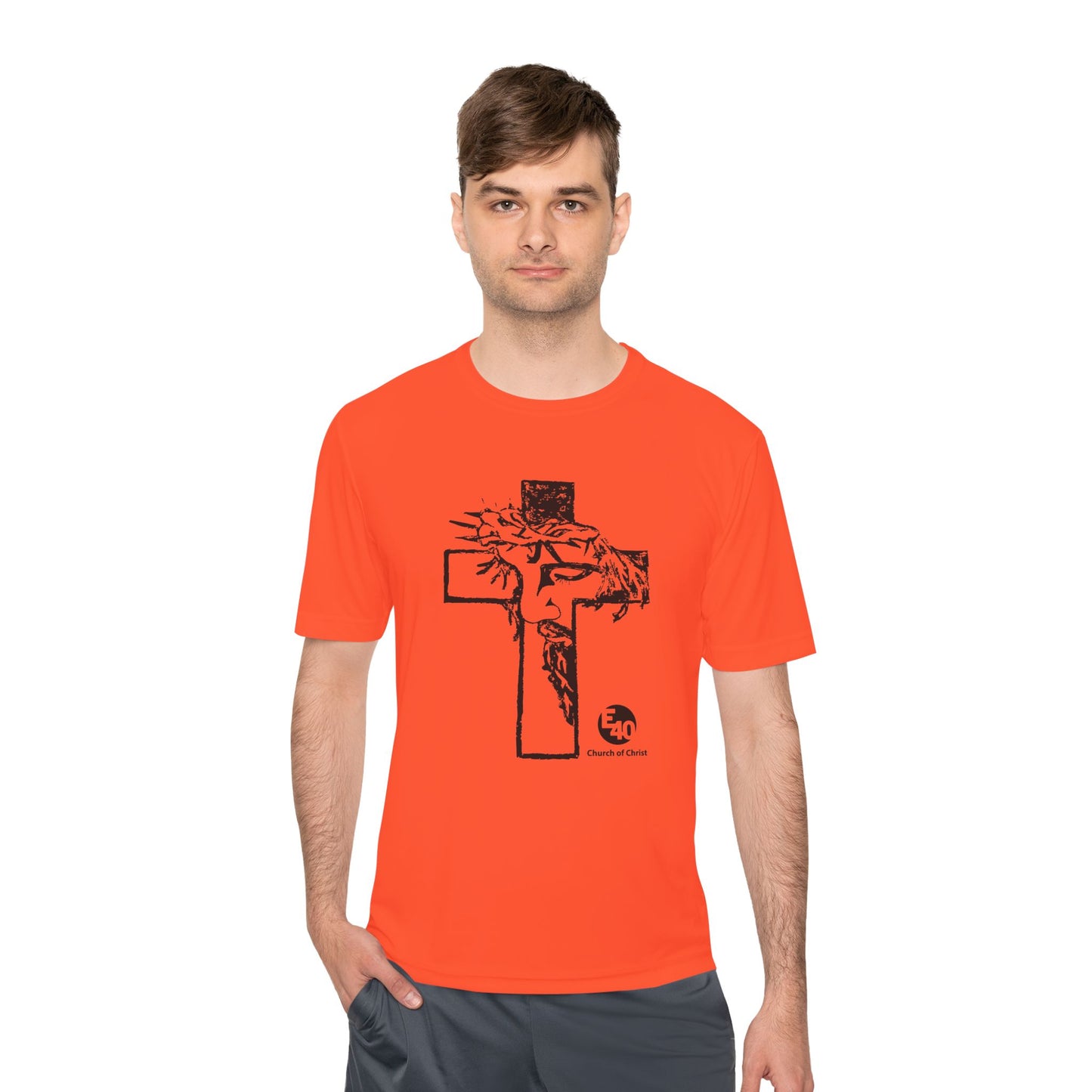 E40 Church of Christ - Sketched Cross Silhouette