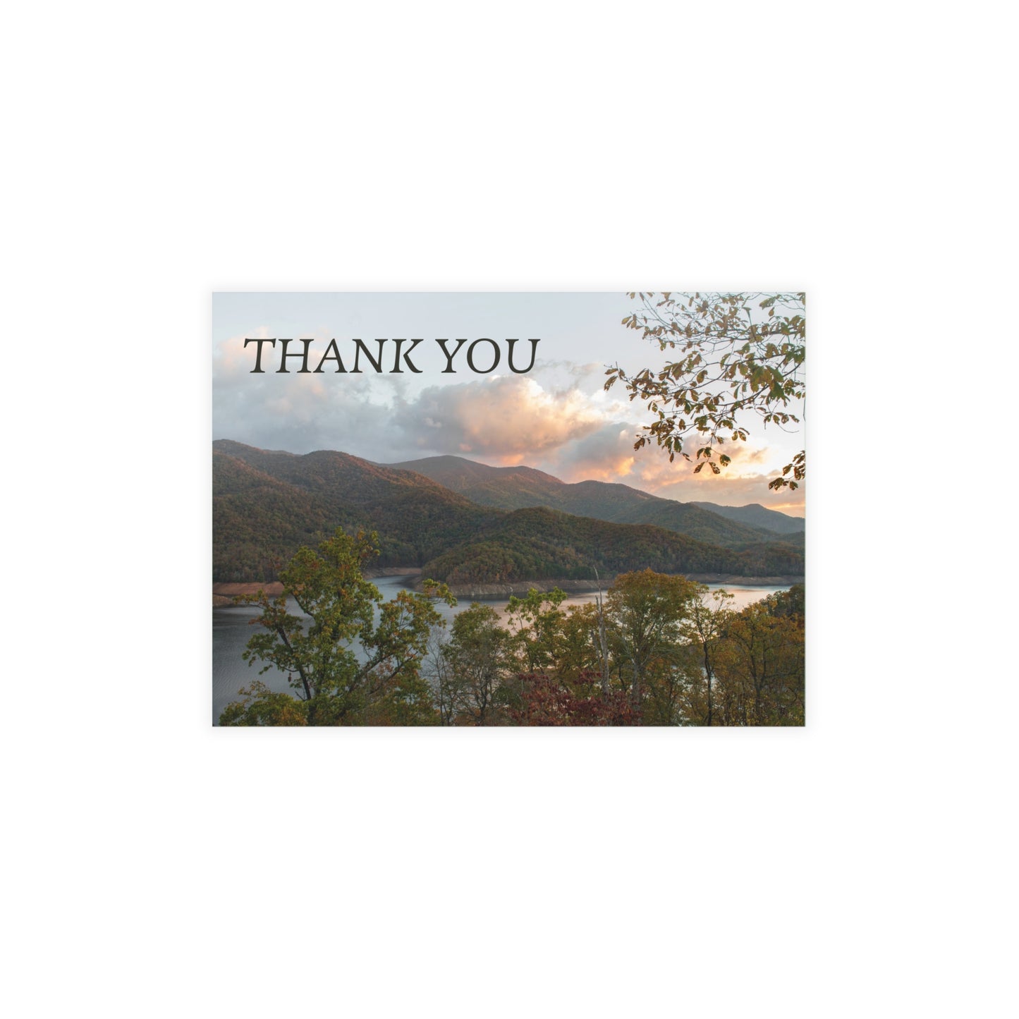 Thank You Mountain Postcard Set with Envelopes