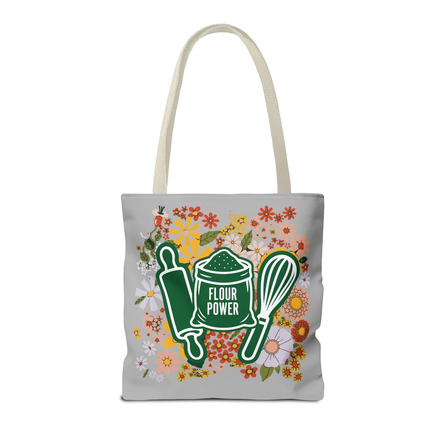 Flour Power Floral Tote Bag