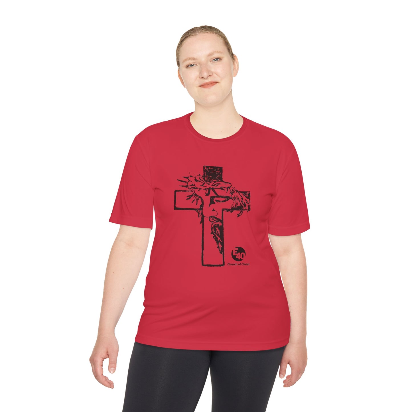 E40 Church of Christ - Sketched Cross Silhouette