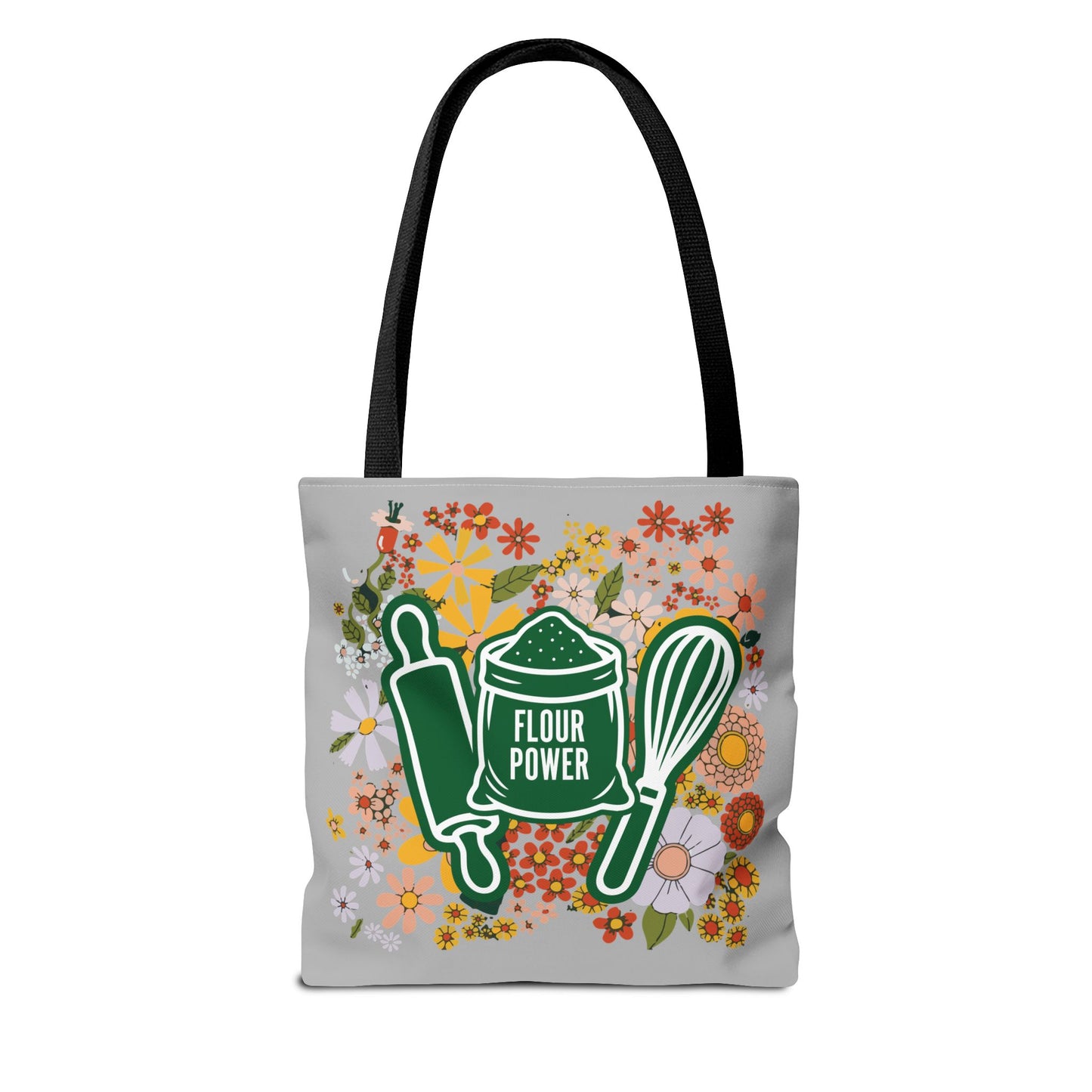 Flour Power Floral Tote Bag