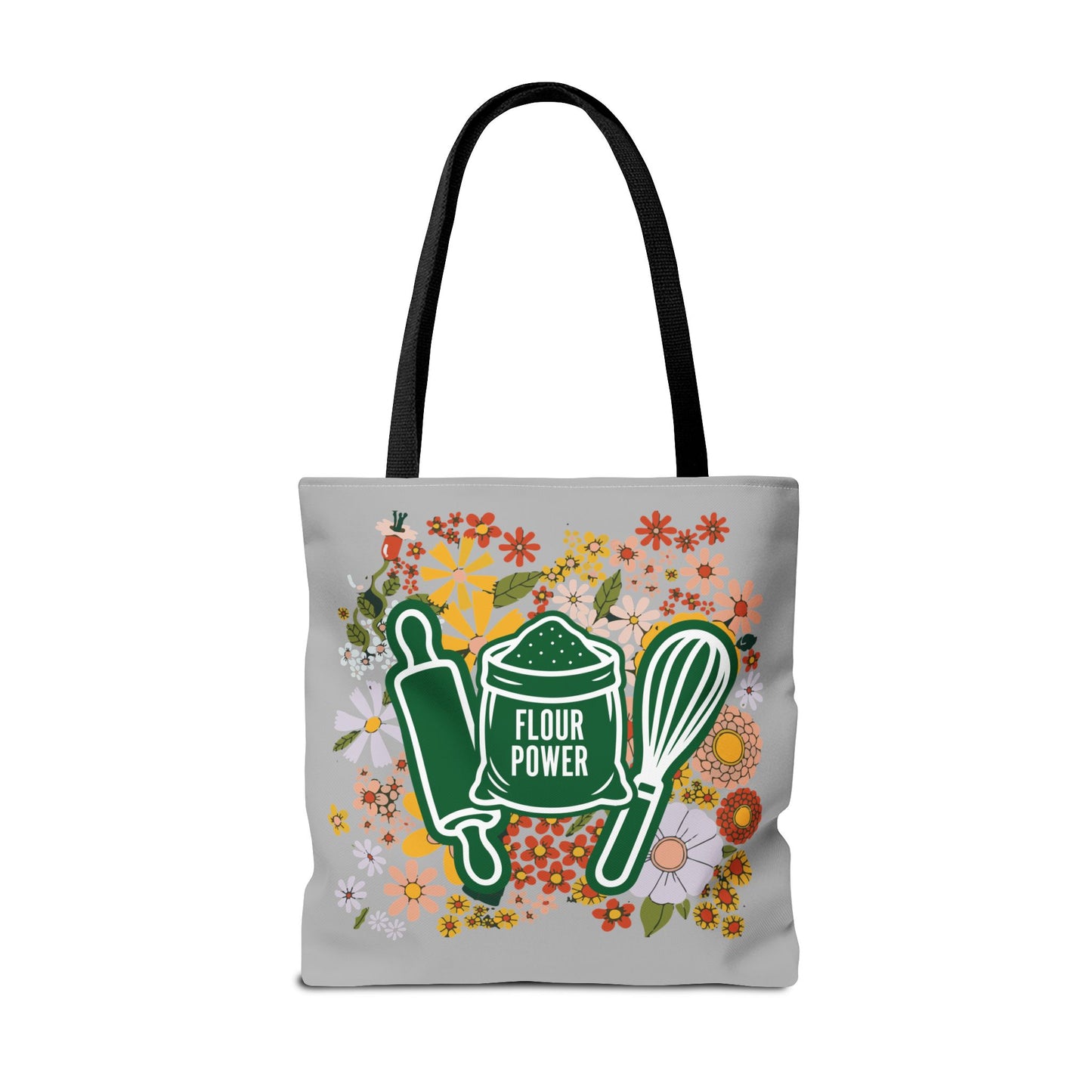 Flour Power Floral Tote Bag