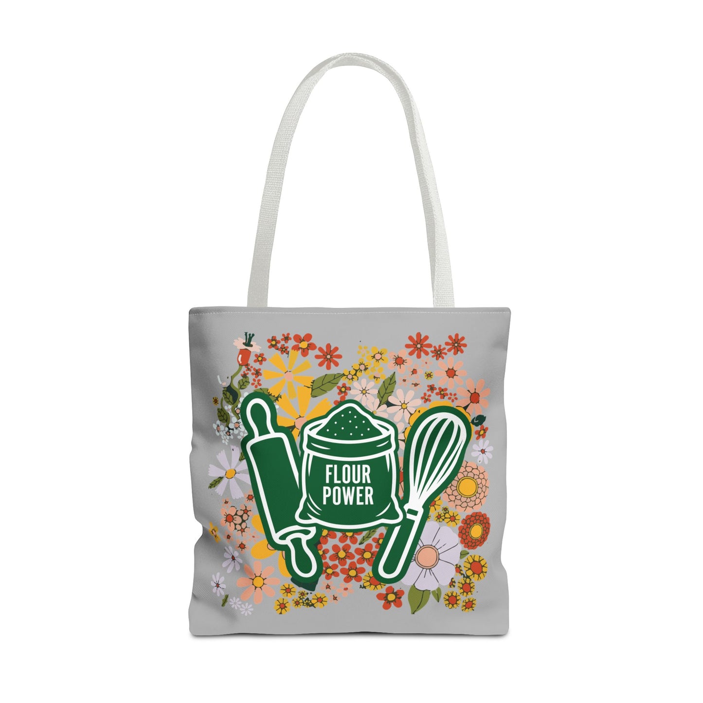 Flour Power Floral Tote Bag