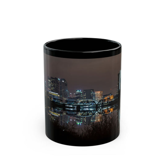 Columbus Skyline Black Mug