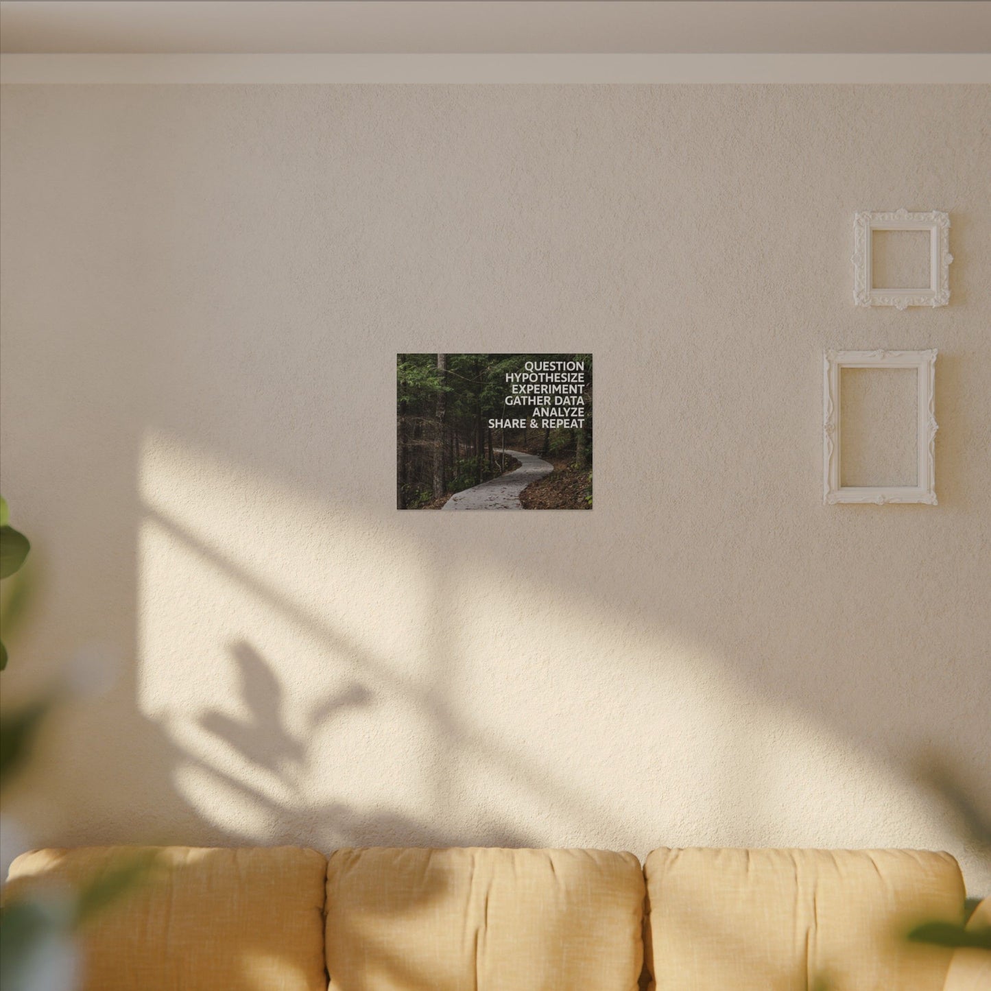 Scientific Method Nature Path Canvas Print