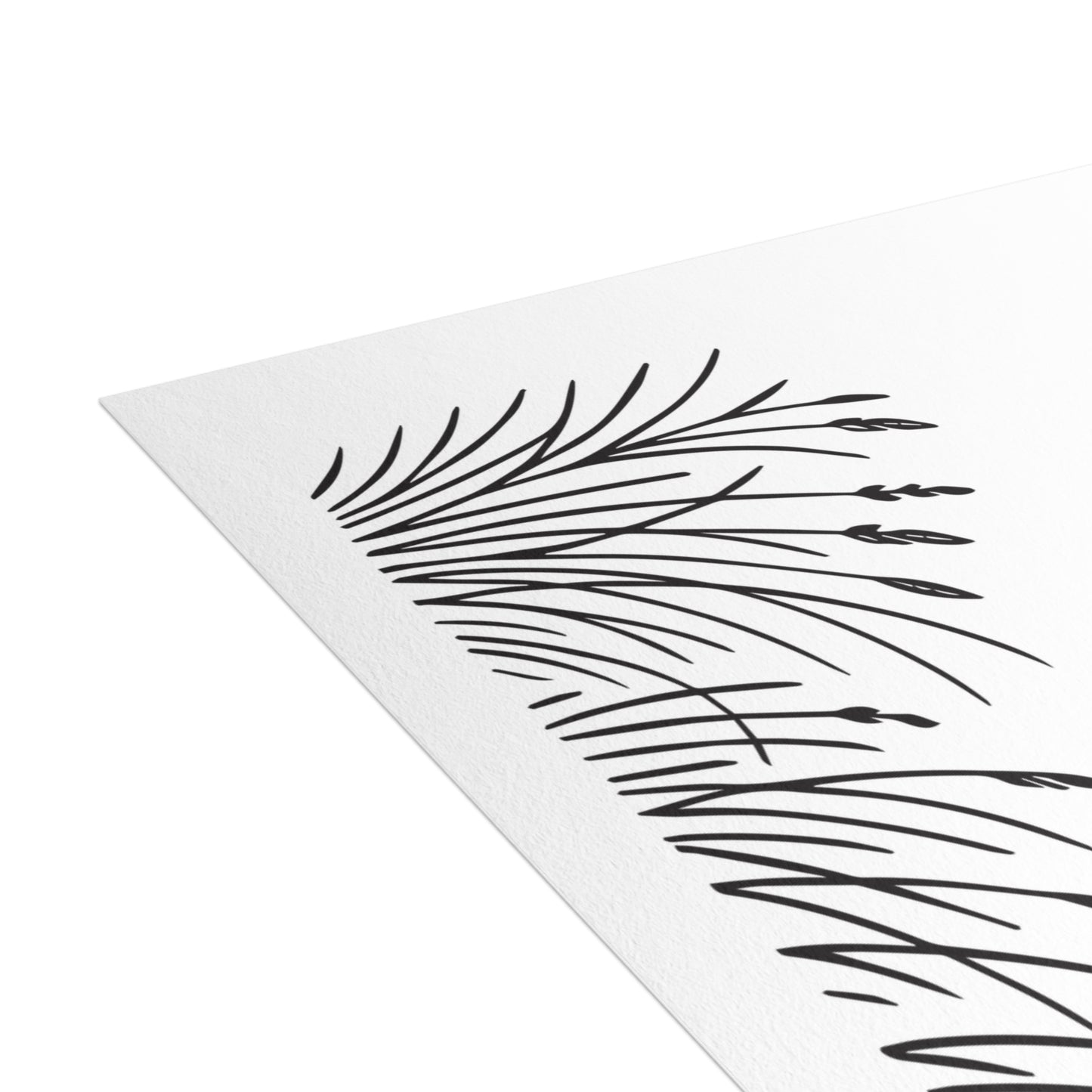 Prarie Grass Thank You Postcard Bundle with Envelopes