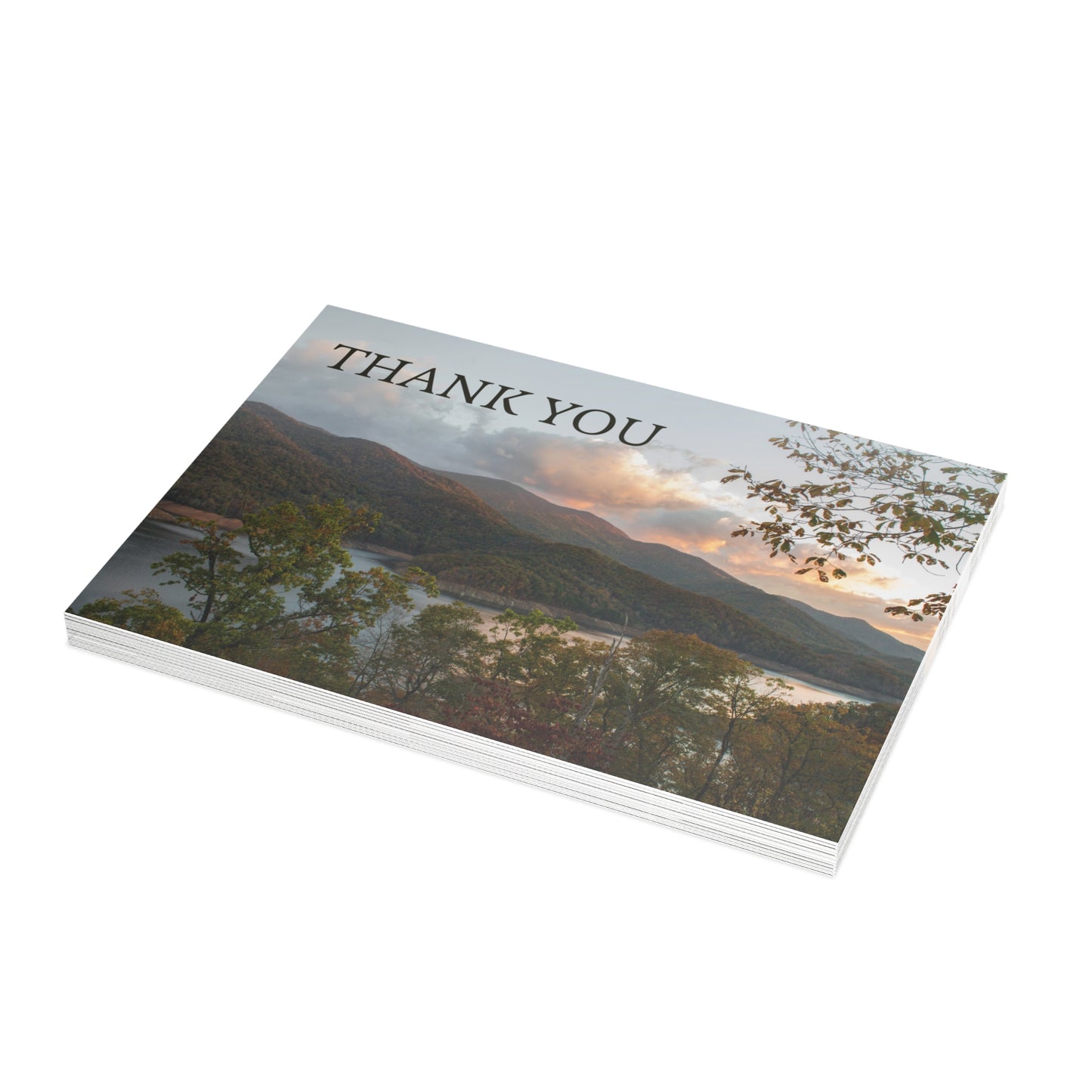 Thank You Mountain Postcard Set with Envelopes