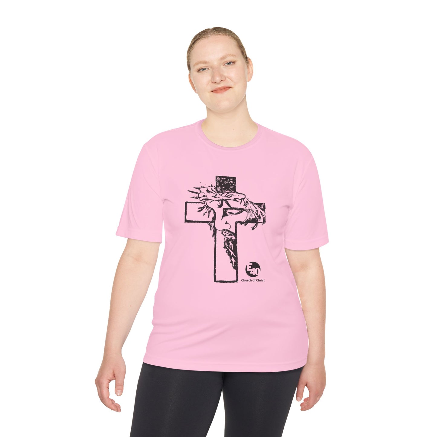 E40 Church of Christ - Sketched Cross Silhouette