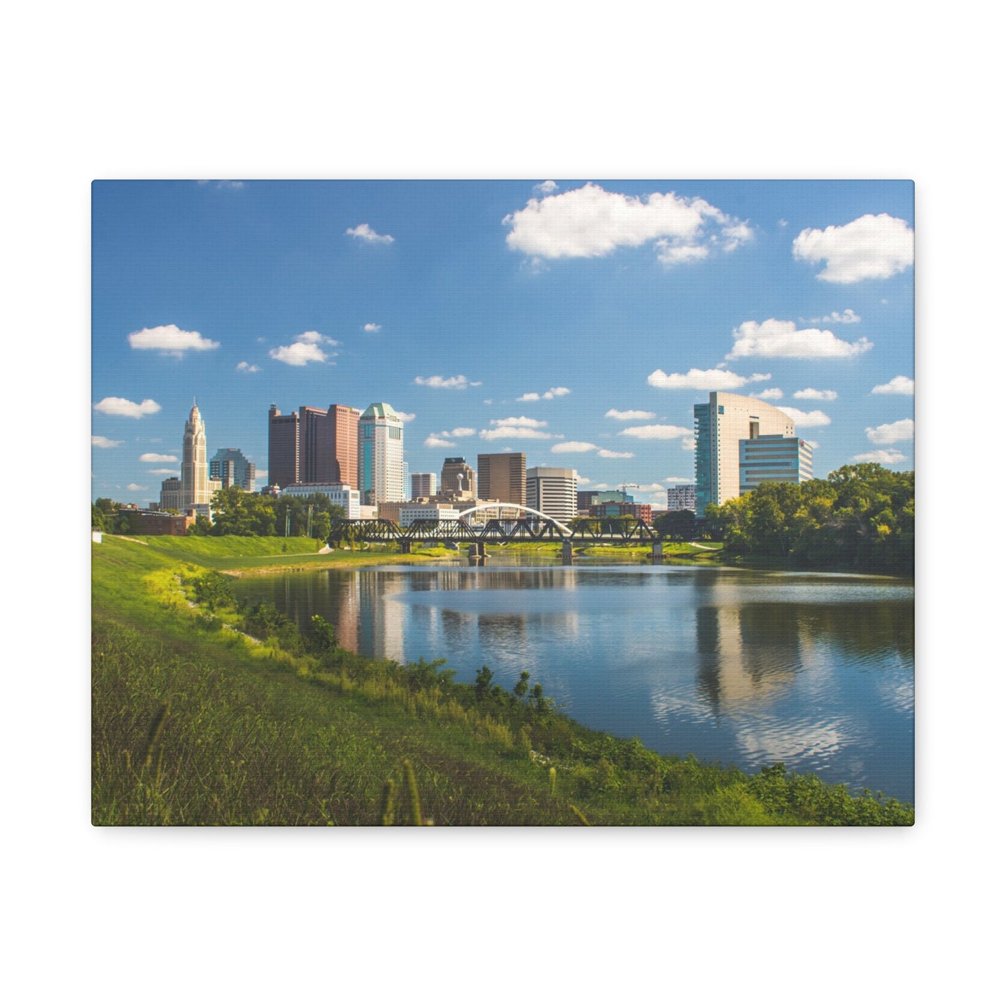 Columbus Skyline Canvas Art