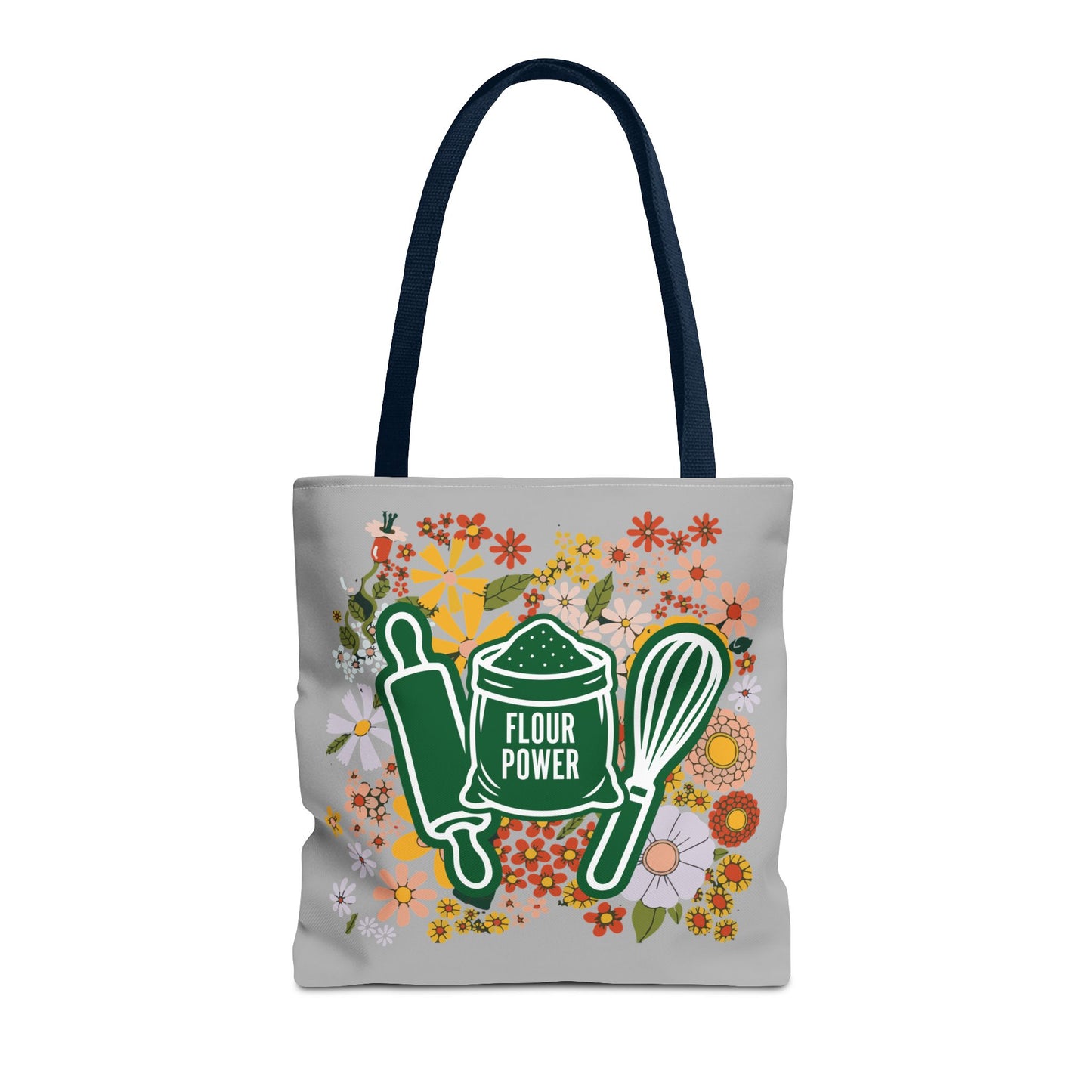 Flour Power Floral Tote Bag