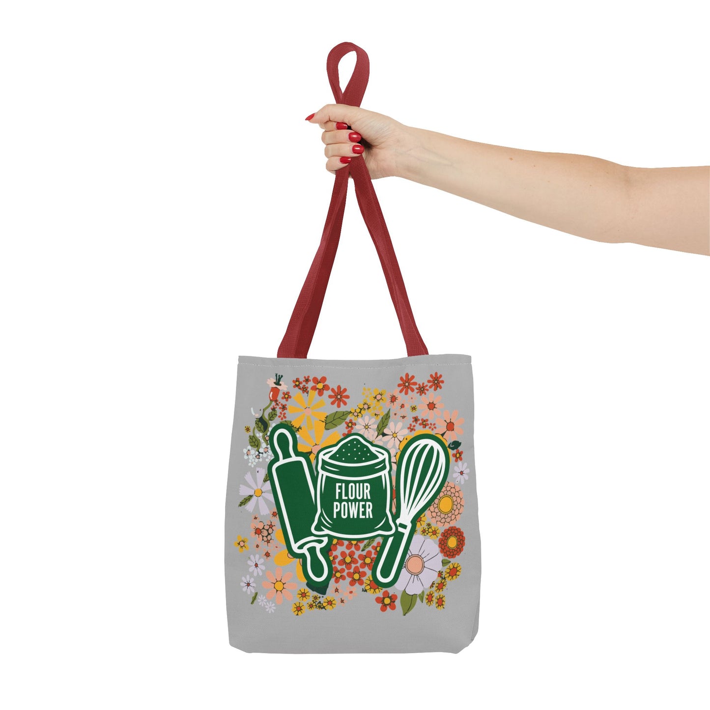 Flour Power Floral Tote Bag
