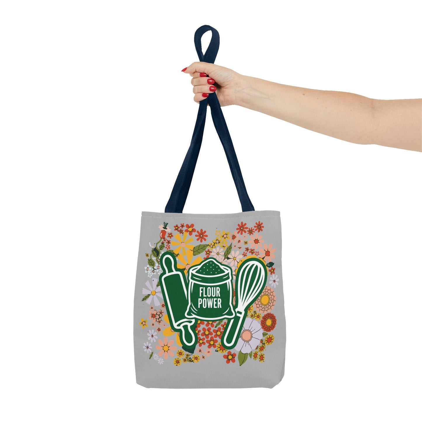 Flour Power Floral Tote Bag