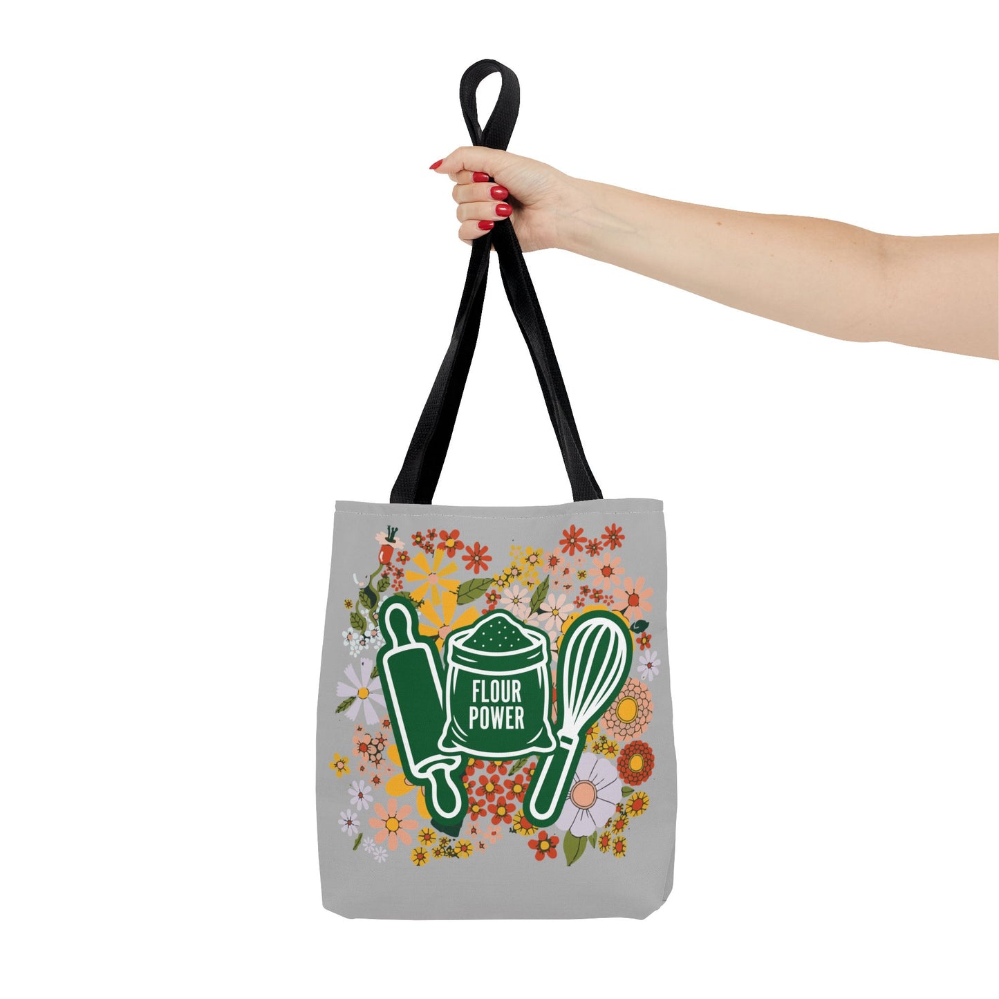 Flour Power Floral Tote Bag