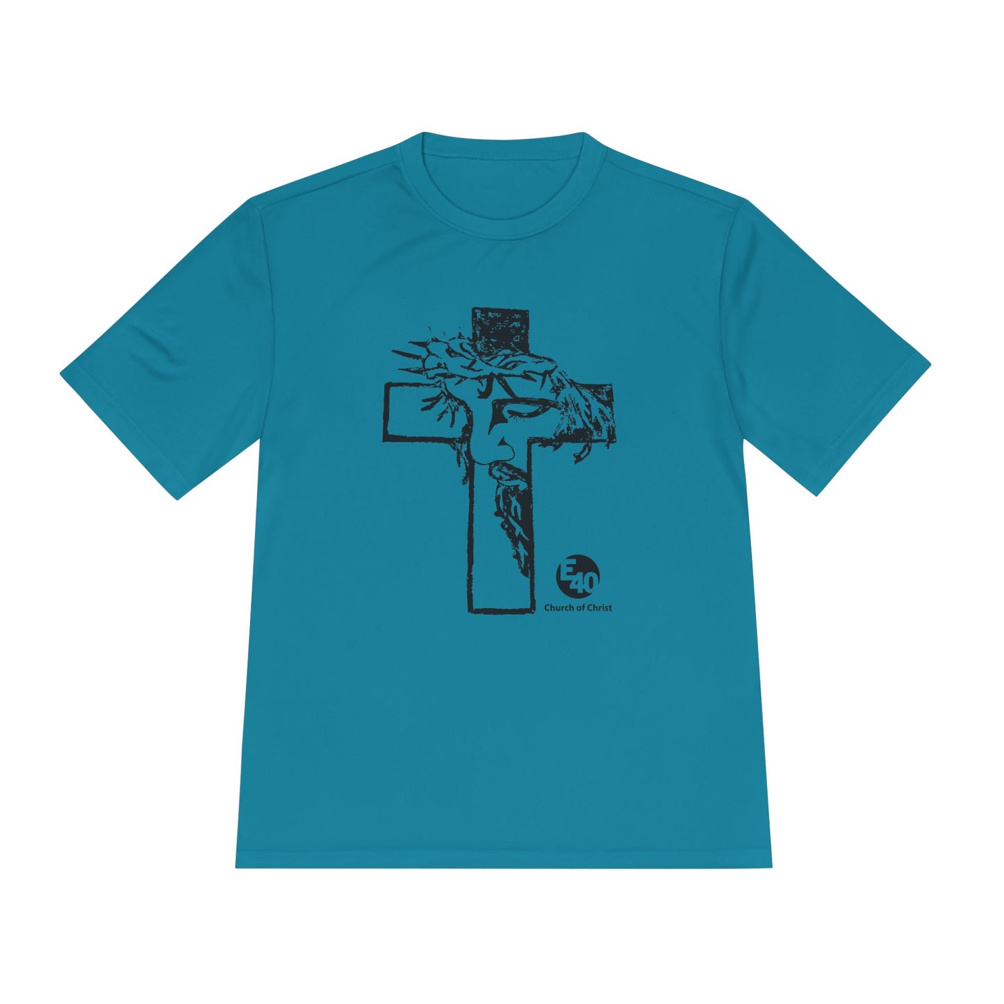 E40 Church of Christ - Sketched Cross Silhouette