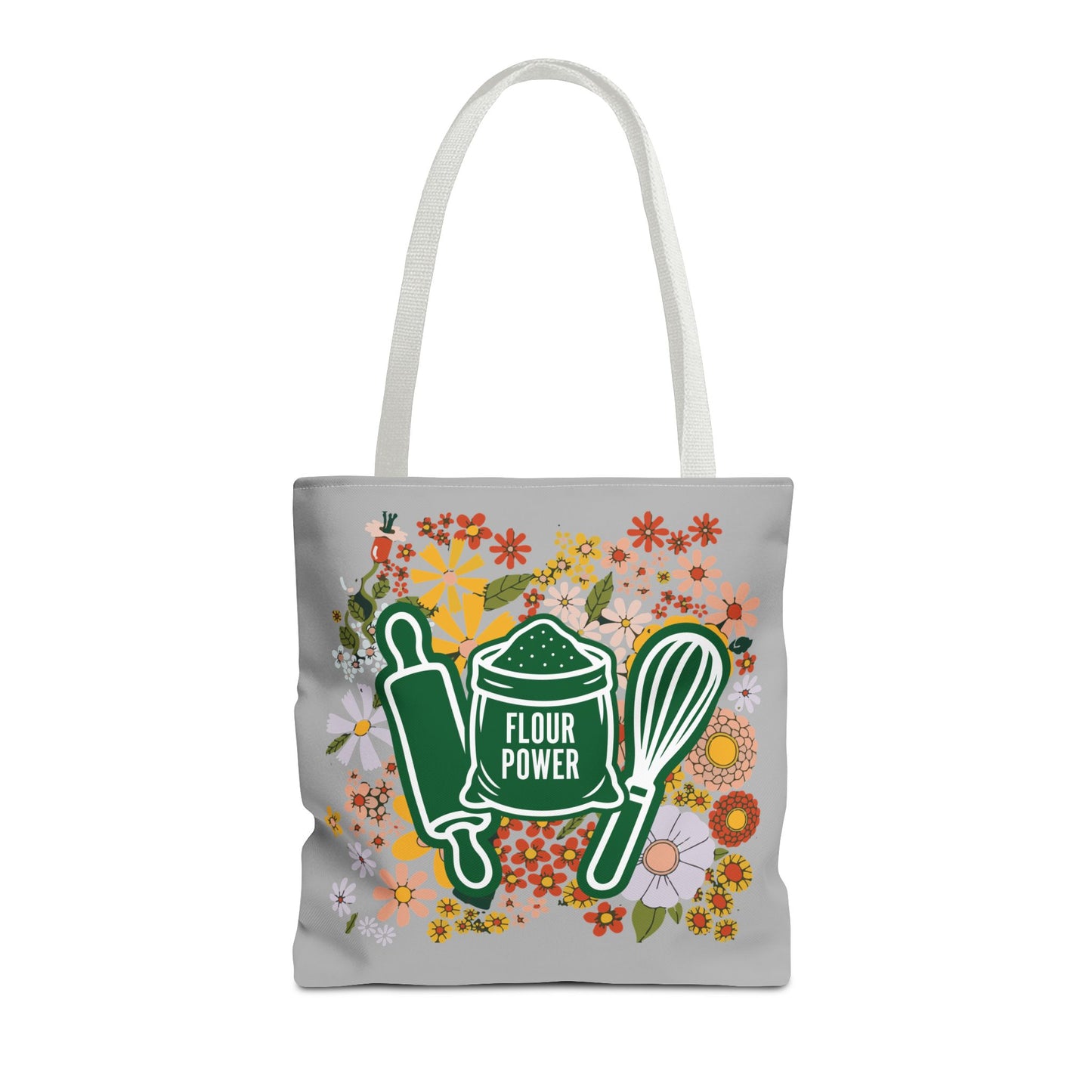 Flour Power Floral Tote Bag