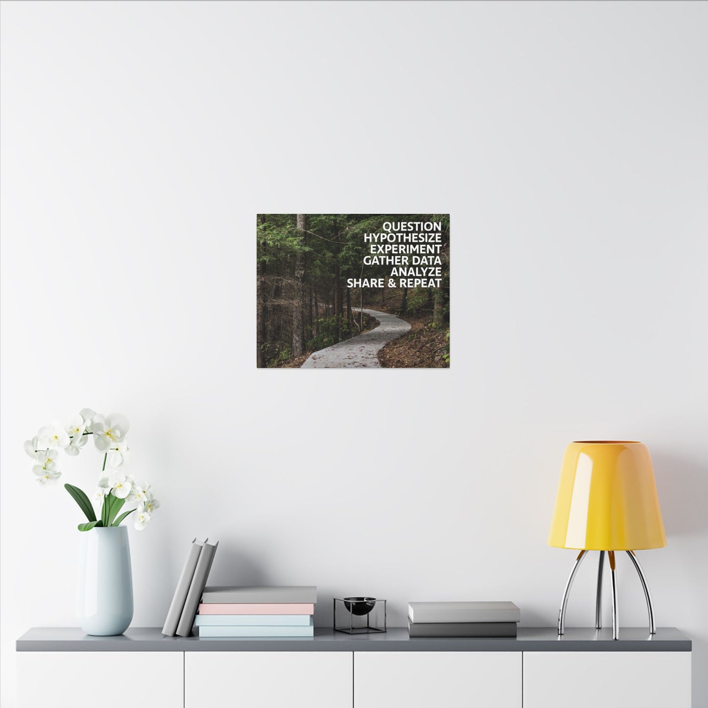 Scientific Method Nature Path Canvas Print