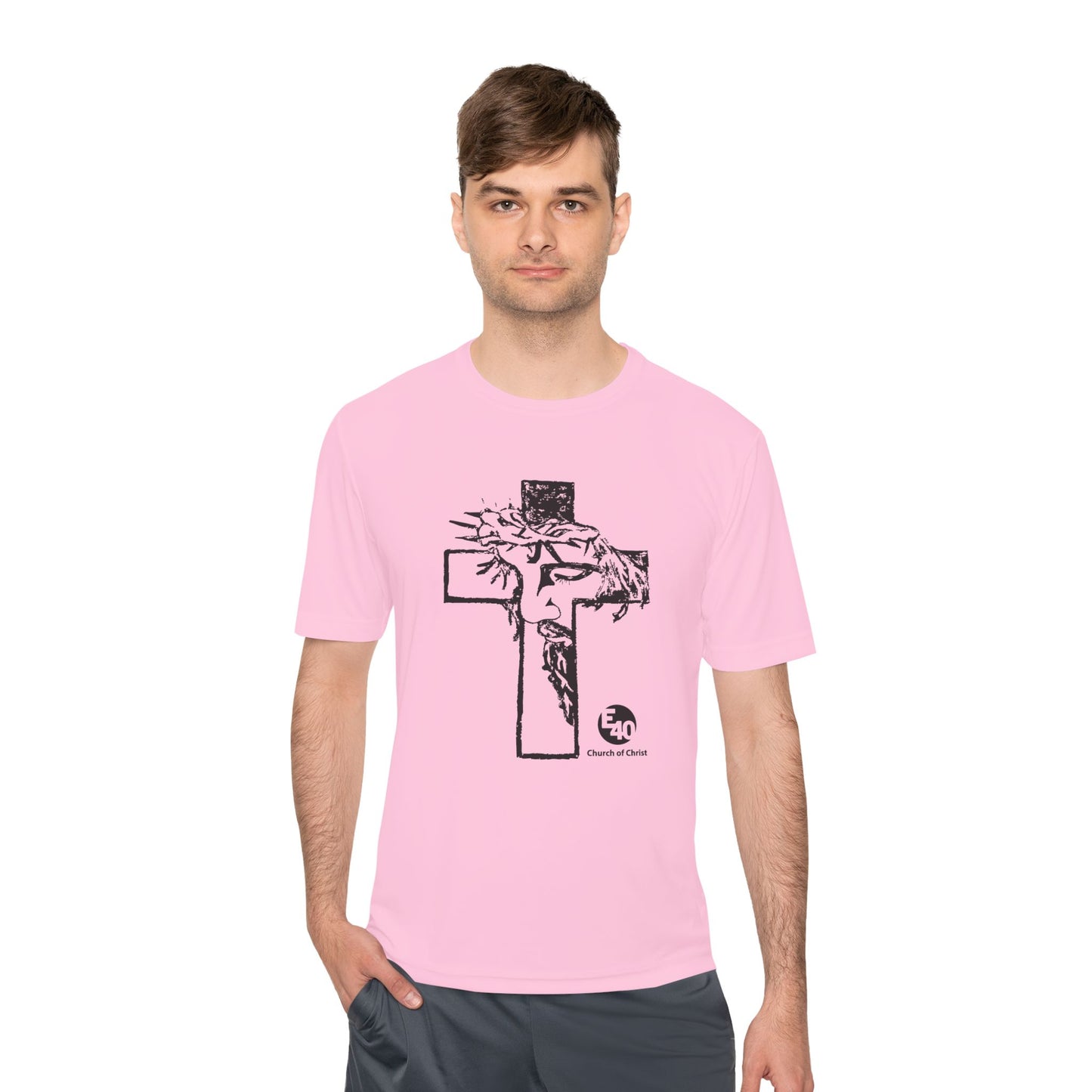 E40 Church of Christ - Sketched Cross Silhouette