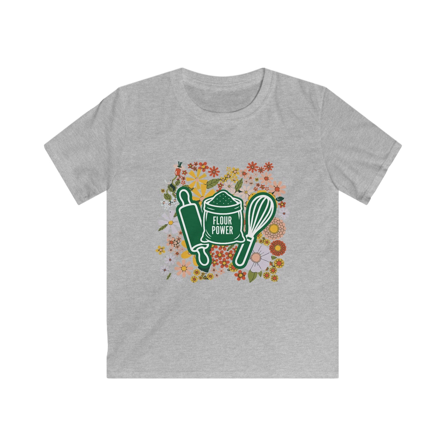 Flour Power Floral Youth Shirt