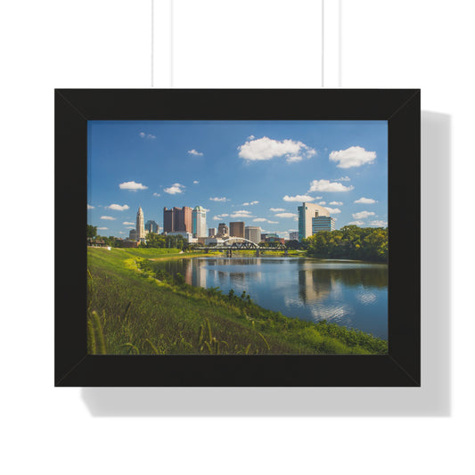 Columbus Skyline Framed Poster