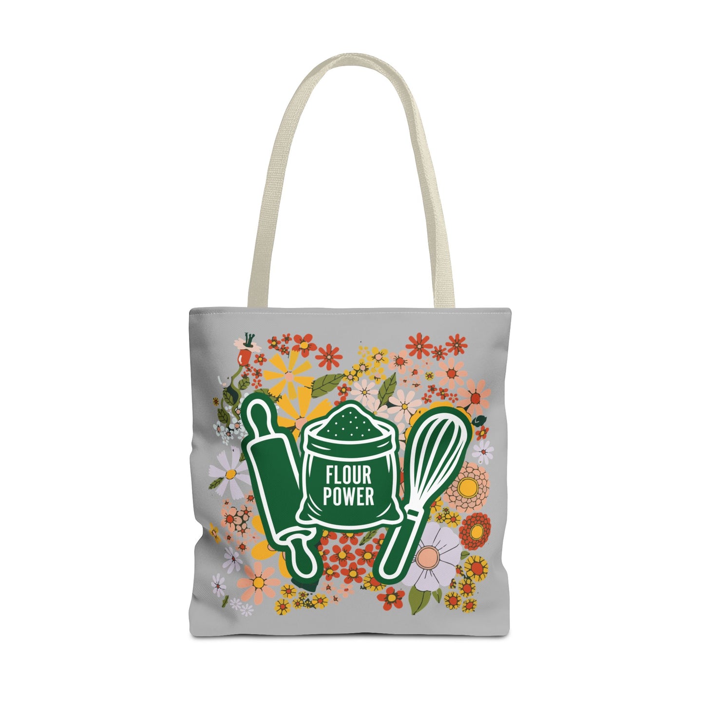Flour Power Floral Tote Bag