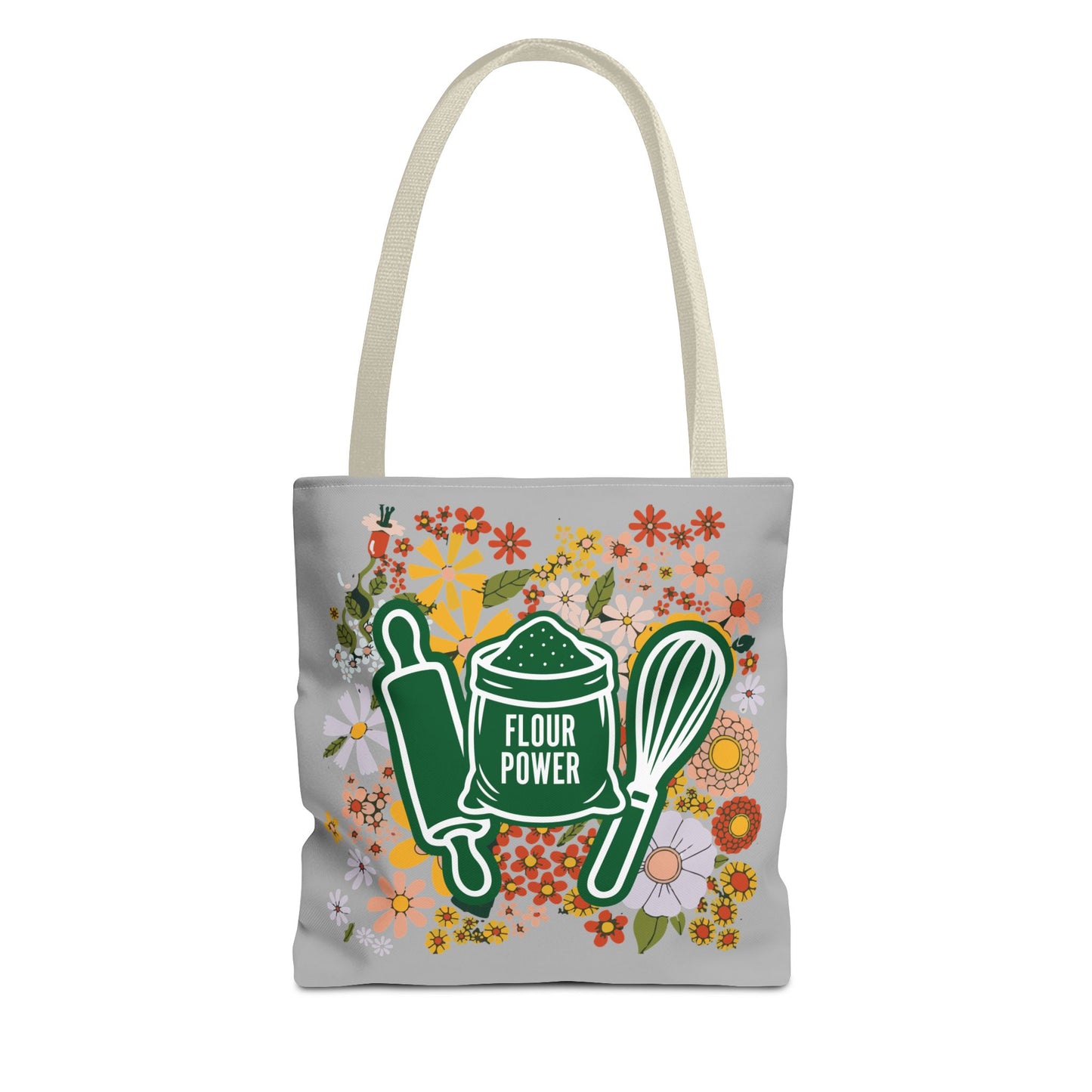 Flour Power Floral Tote Bag